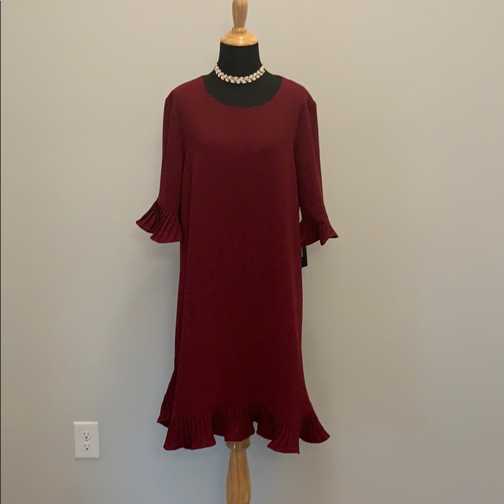 Alfani Burgundy Dress